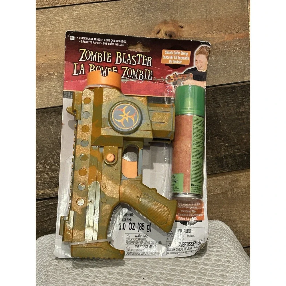 Zombie Silly String Blaster Toy New In Package